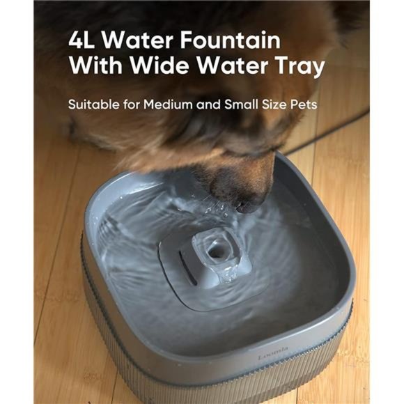 135oz/4L Dog Water Bowl Dispenser and Cat Water Fountain, Automatic Pet Water - Picture 4 of 7
